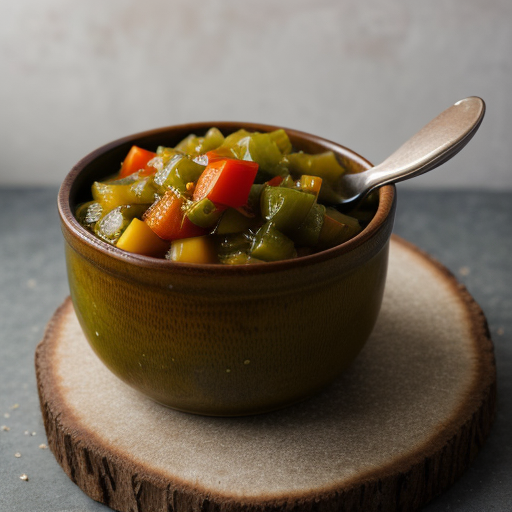 Pickled Green Tomato Relish recipe image