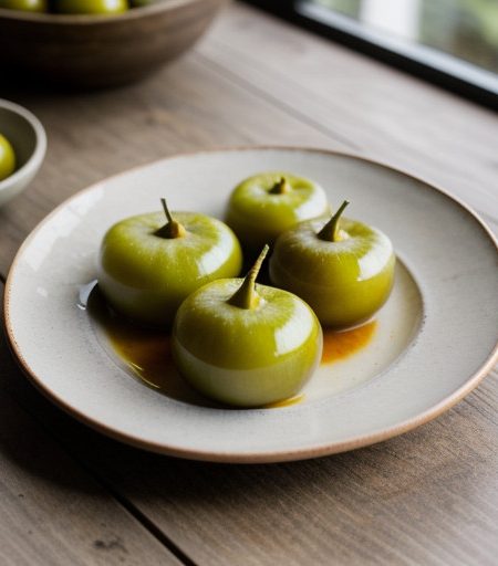 Pickled Sweet Green Tomatoes recipe image