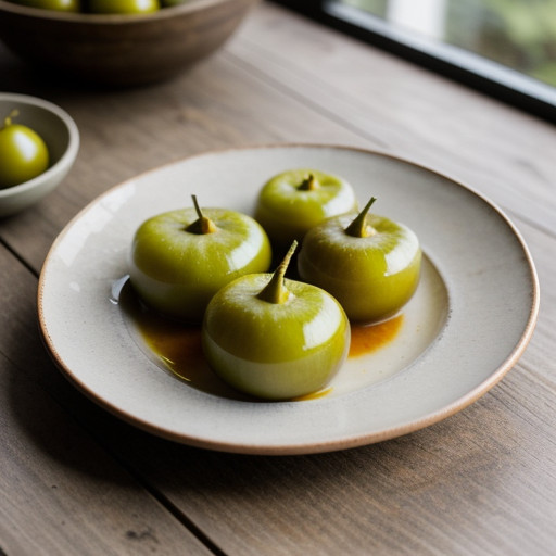 Pickled Sweet Green Tomatoes recipe image