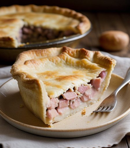 Picnic Pie With Cheese & Ham recipe image