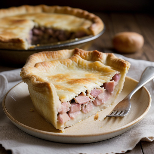 Picnic Pie With Cheese & Ham recipe image