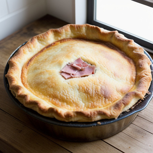 Picnic Pie With Cheese and Ham recipe image
