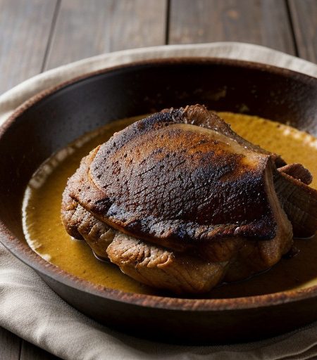Pierna De Puerco Asada (Roast Leg of Pork Cre recipe image