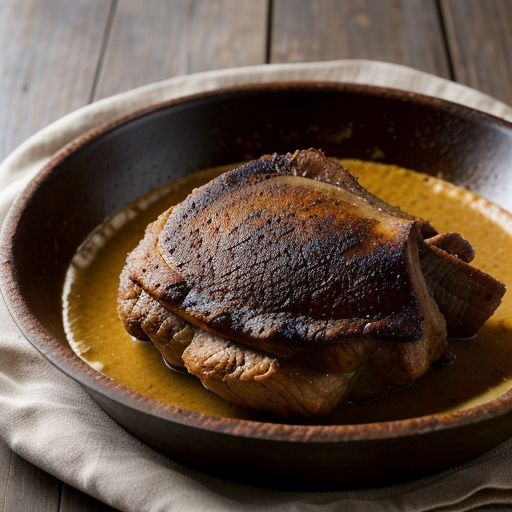 Pierna De Puerco Asada (Roast Leg of Pork Cre recipe image
