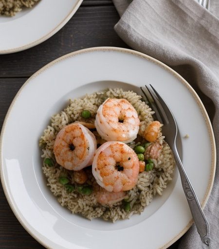 Pilafi Me Garides (Rice Pilaf W/Shrimp recipe image