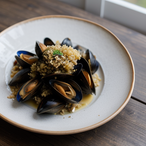 Pilafi Me Mythia (Mussel Pilaf recipe image