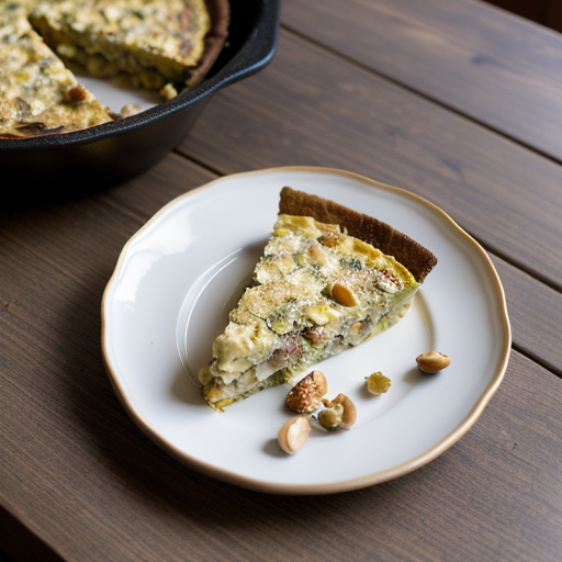 Pine Nut & Endive Frittata With Crackling recipe image