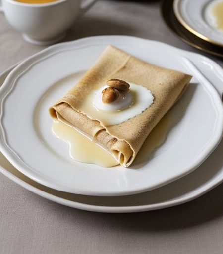 Pine Nut Honey Crepe recipe image