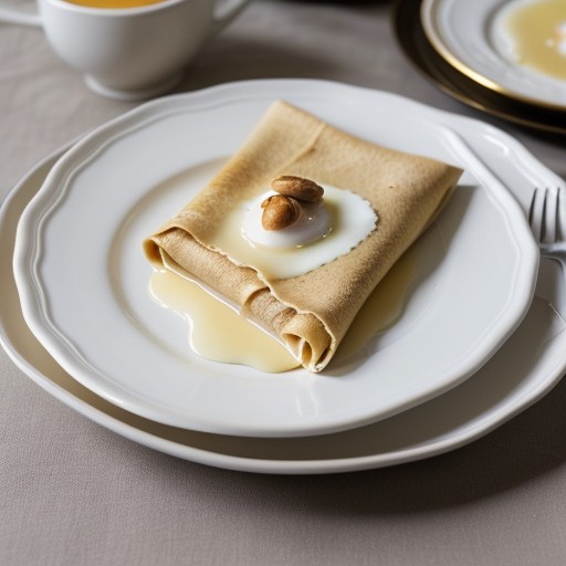 Pine Nut Honey Crepe recipe image