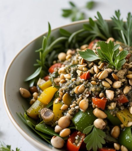Pine Nut Salad recipe image