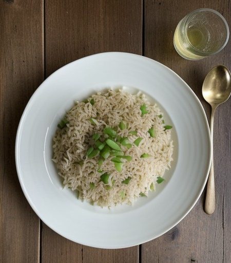 Pine Nut and Green Onion Pilaf recipe image