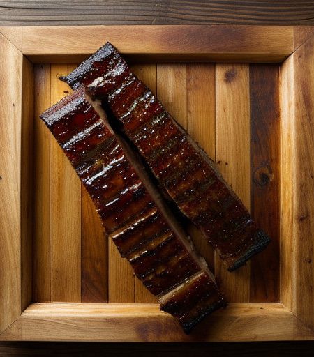 Pineapple-Barbecued Lamb Spare Ribs recipe image