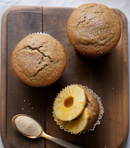 Pineapple-Bran Whole-Wheat Muffins recipe image