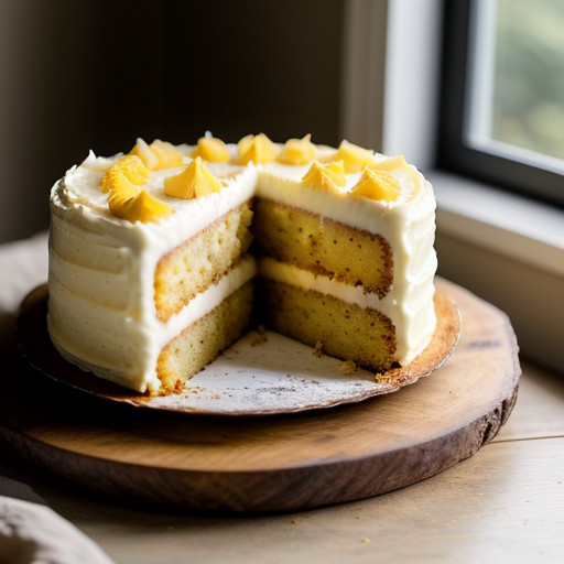 Pineapple Cake With Cream Cheese Ginger Frosting recipe image