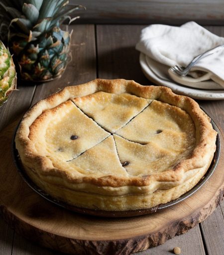 Pineapple Cheese Pie recipe image