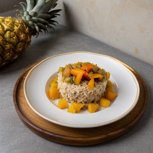 Pineapple, Chicken and Rice Bake recipe image