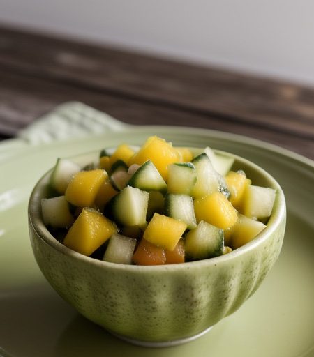 Pineapple~ Mango & Cucumber Salsa recipe image
