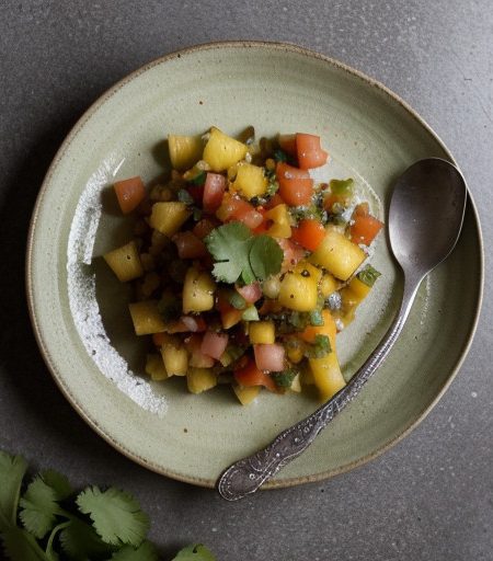 Pineapple-Papaya Salsa recipe image