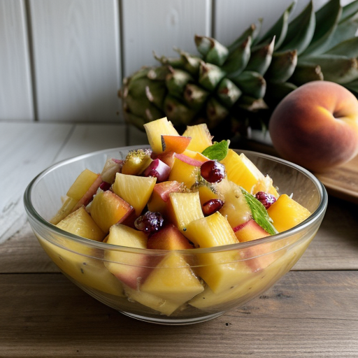 Pineapple-Peach Salad recipe image