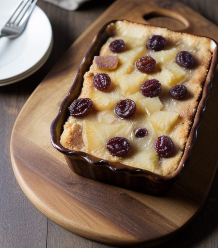 Pineapple~ Raisin~ & Rum Bread Pudding recipe image