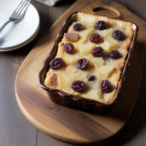 Pineapple~ Raisin~ & Rum Bread Pudding recipe image