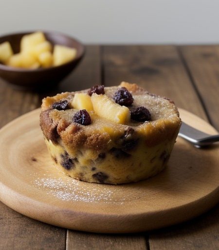 Pineapple, Raisin, and Rum Bread Pudding recipe image