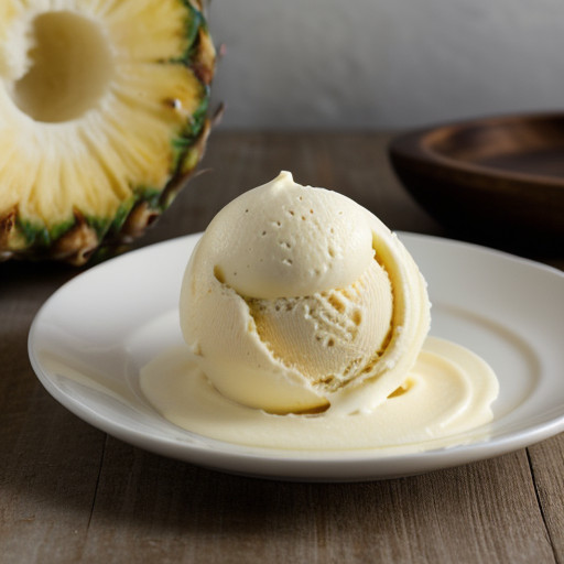 Pineapple Refrigerator Ice Cream recipe image