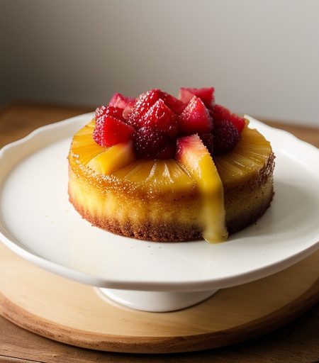 Pineapple Upside Down Cake (Fruit Sweet recipe image