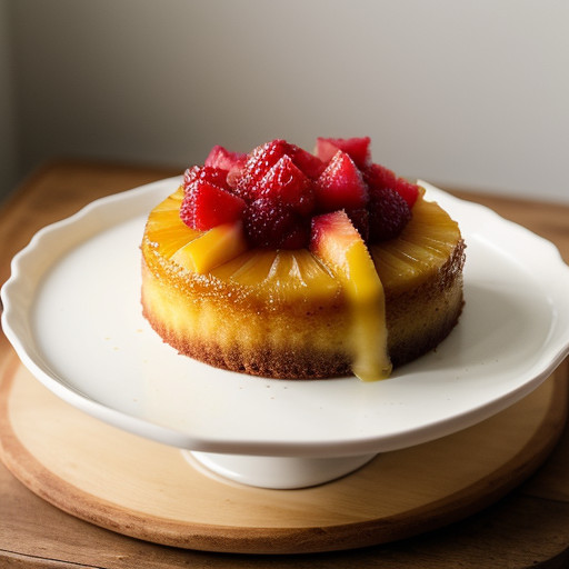 Pineapple Upside Down Cake (Fruit Sweet recipe image