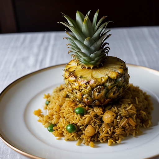 Pineapple Vegetarian Fried Rice recipe image
