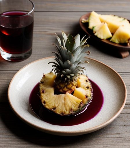 Pineapple With Port Wine recipe image