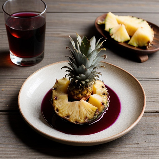 Pineapple With Port Wine recipe image