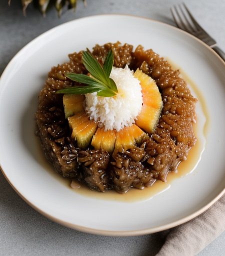 Pineapple and Papaya W/Sticky Rice recipe image