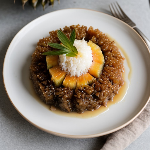 Pineapple and Papaya W/Sticky Rice recipe image