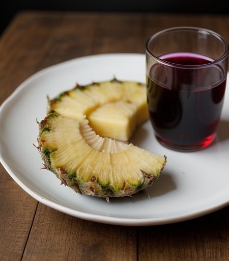 Pineapple in Port Wine recipe image