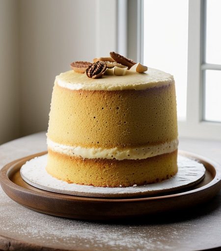 Pineapple/Nut Passover Sponge Cake -- recipe image