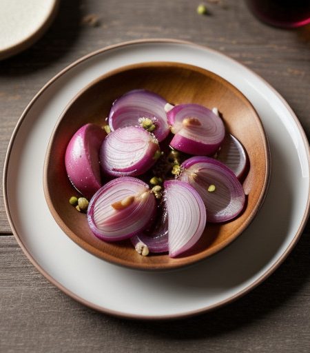 Pink Pickled Shallots (Kn4 recipe image