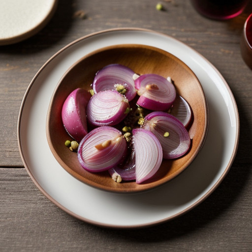 Pink Pickled Shallots (Kn4 recipe image