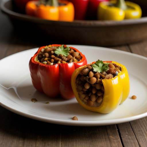 Pinto Stuffed Peppers recipe image