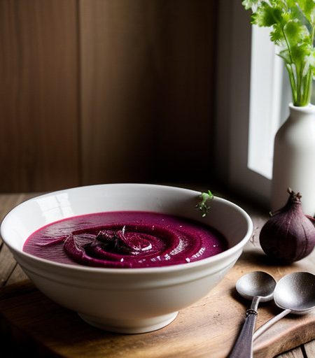 Pisnyi Borsch (Meatless Beet Soup recipe image