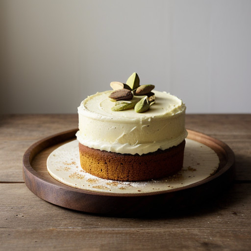 Pistachio Cake W/Cream Cheese Frosting -Xwcg8 recipe image