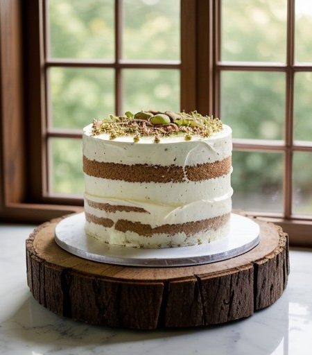 Pistachio Coconut Cake recipe image