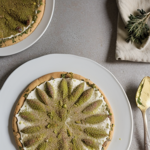 Pistachio Cream Dessert Pizza recipe image