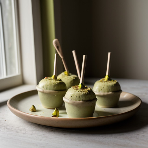 Pistachio Kulfi Pops recipe image