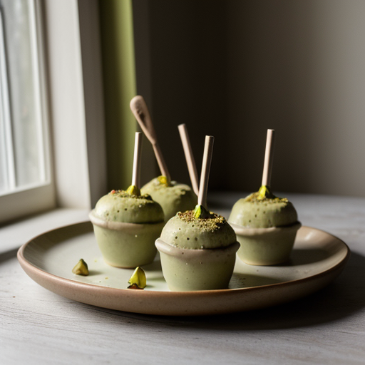 Pistachio Kulfi Pops recipe image