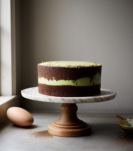 Pistachio Marble Cake recipe image