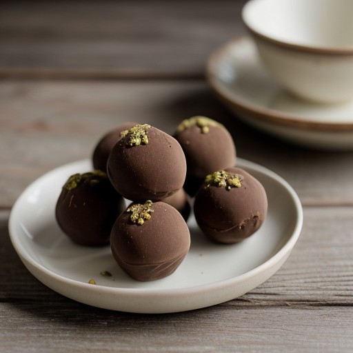 Pistachio Marzipan Truffles recipe image