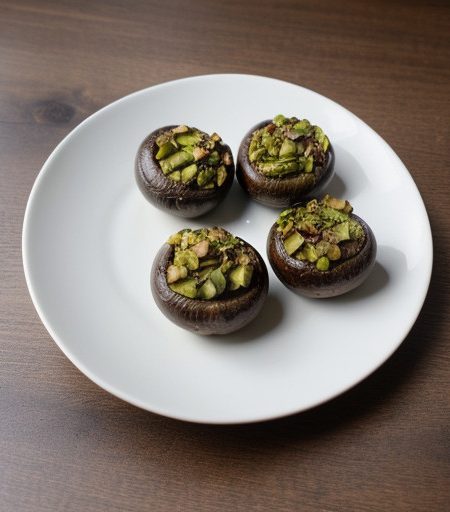 Pistachio-Stuffed Mushrooms recipe image