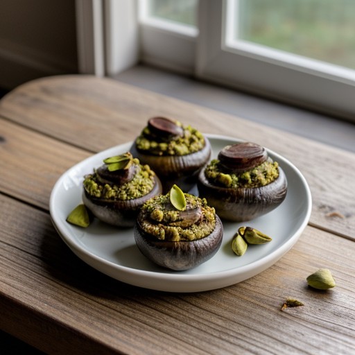 Pistachio-Stuffed Mushrooms recipe image