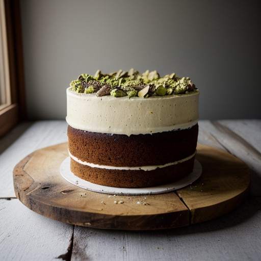 Pistachio Whiskey Cake recipe image